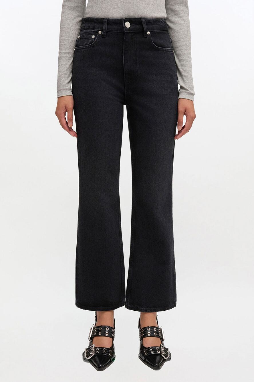 GANNI (NWT) - Black Betzy Cropped Jeans - 31W/32L